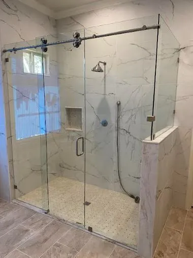 Residential shower enclosure installation