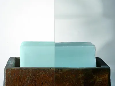 Flemish textured glass sample